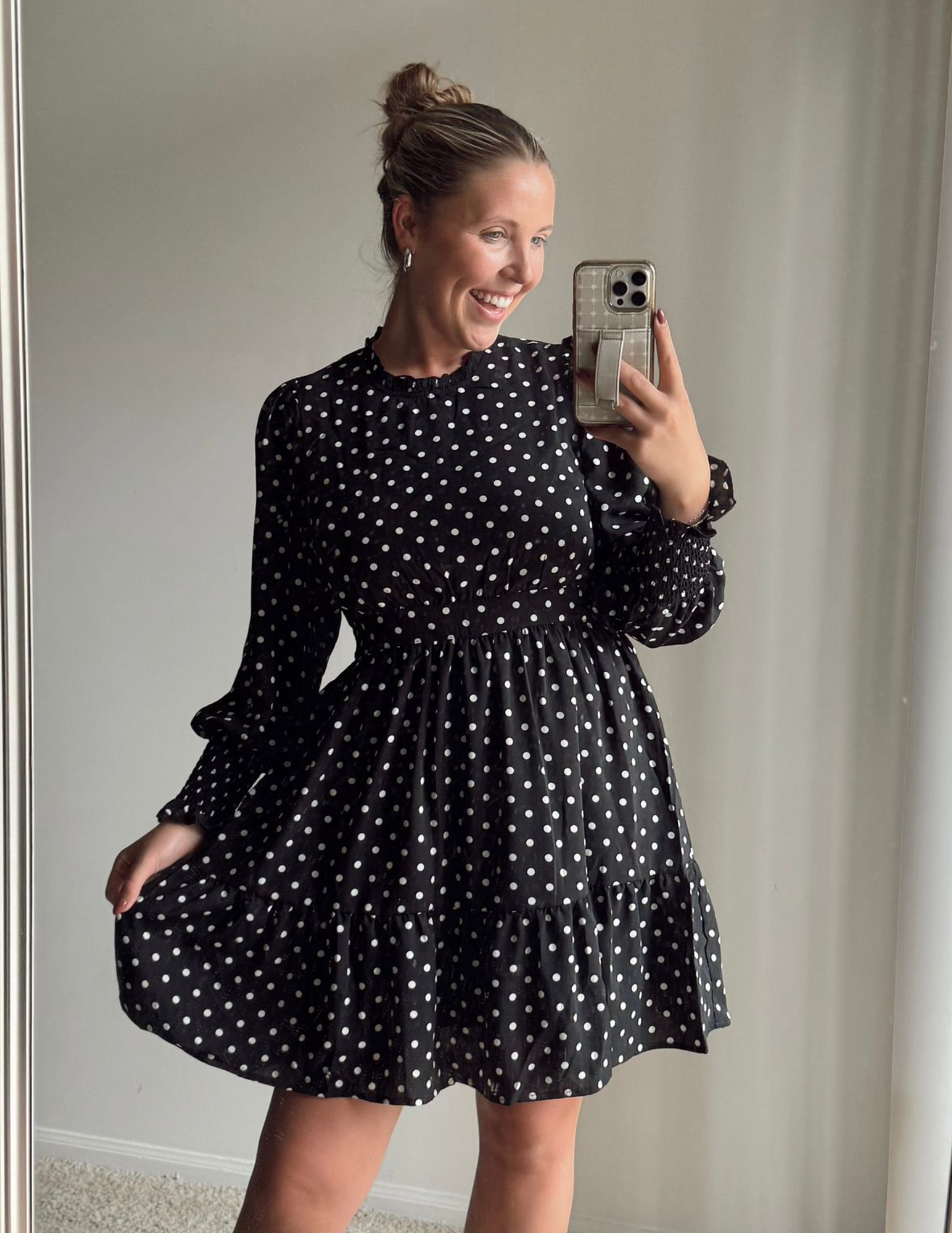 Annie Polka Dot Mini Dress