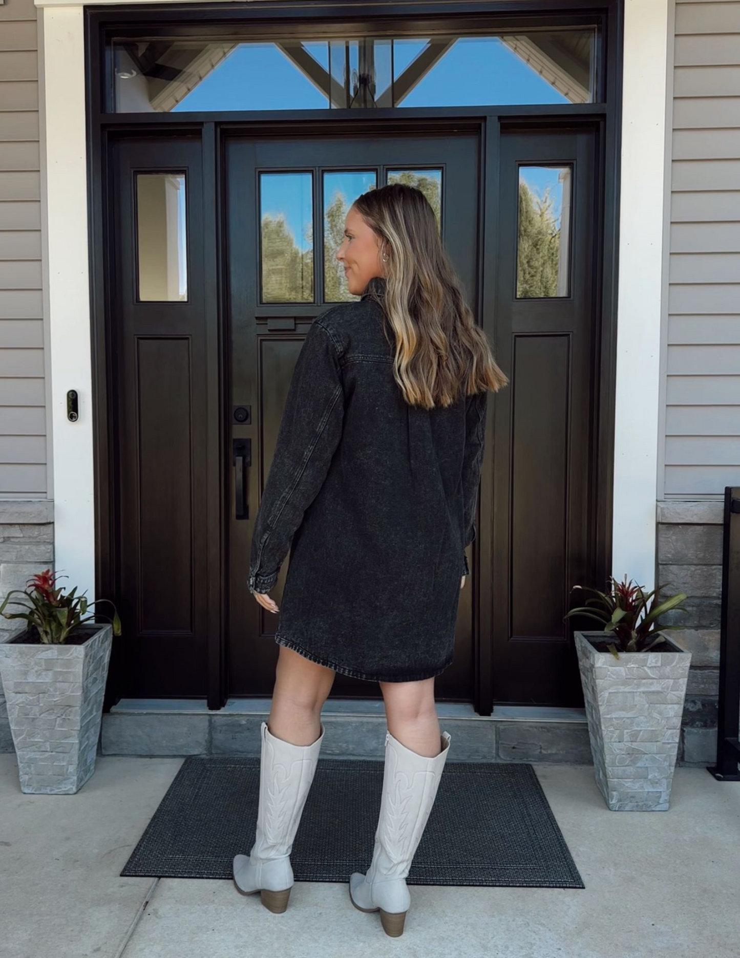 Everly Denim Shirt Dress
