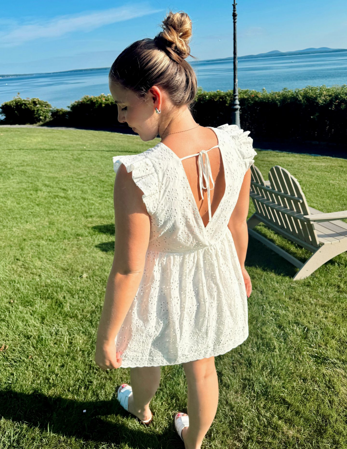 Grace Eyelet Mini Dress