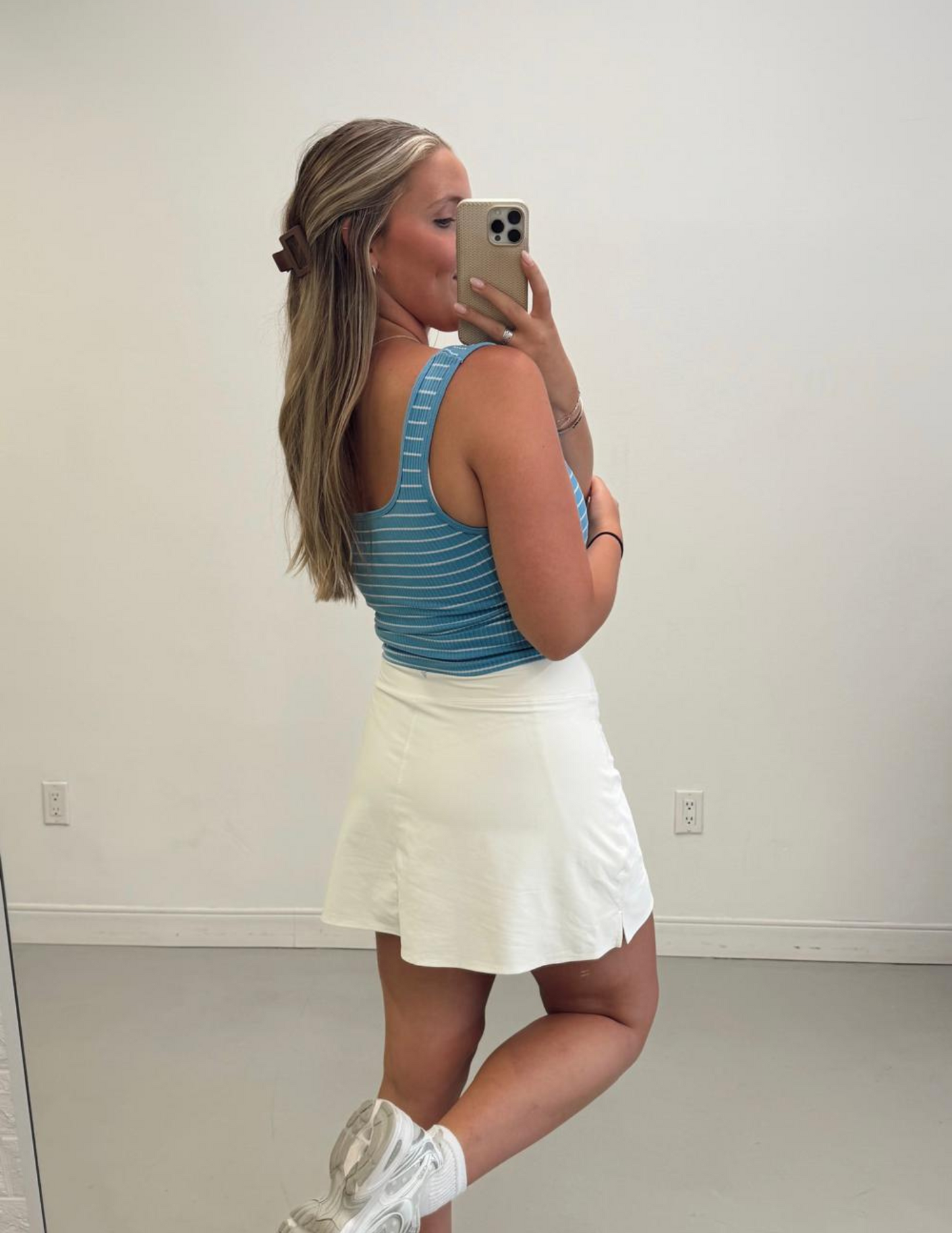 June Stripe Crop Tank Top