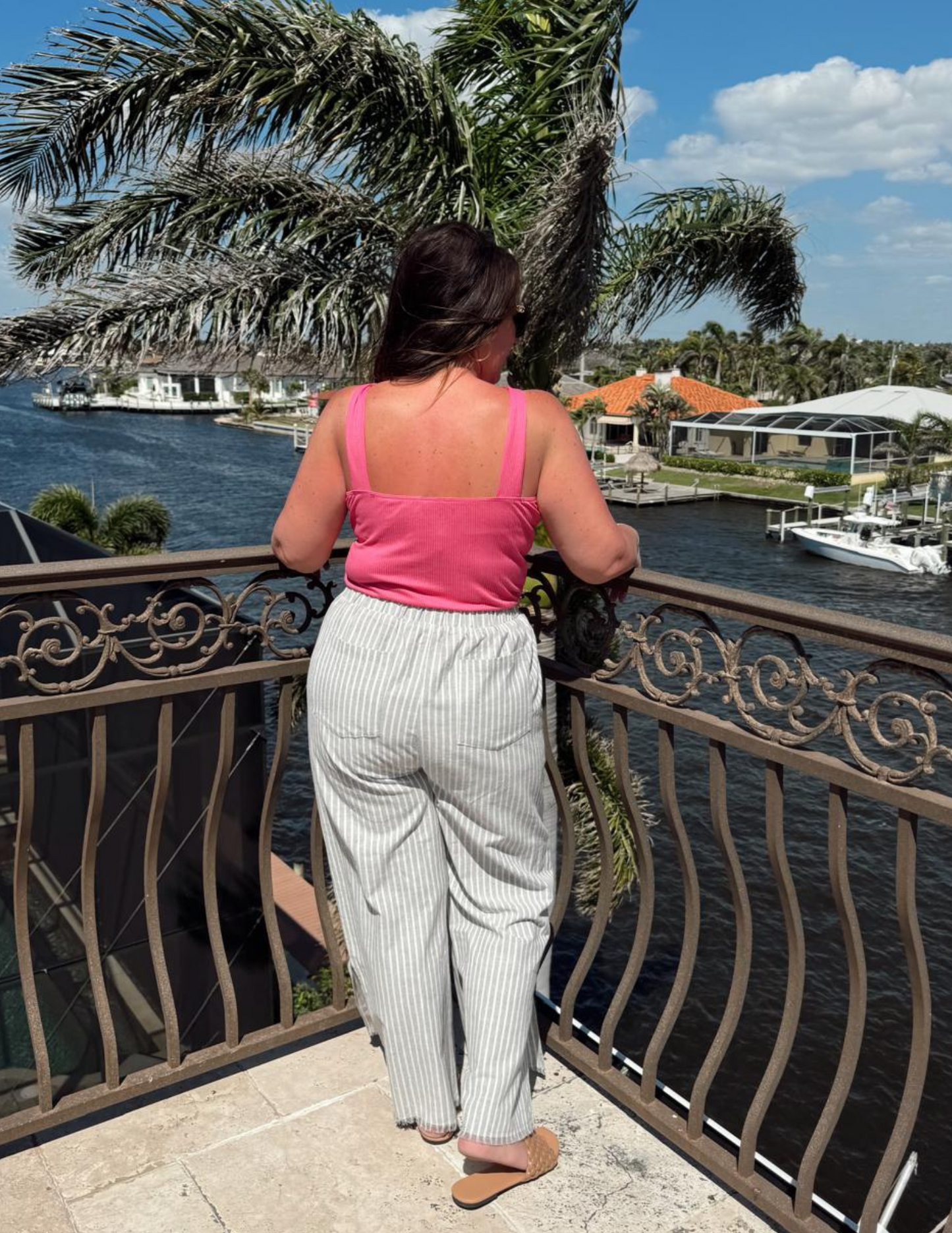 Liberty Striped Linen Pants