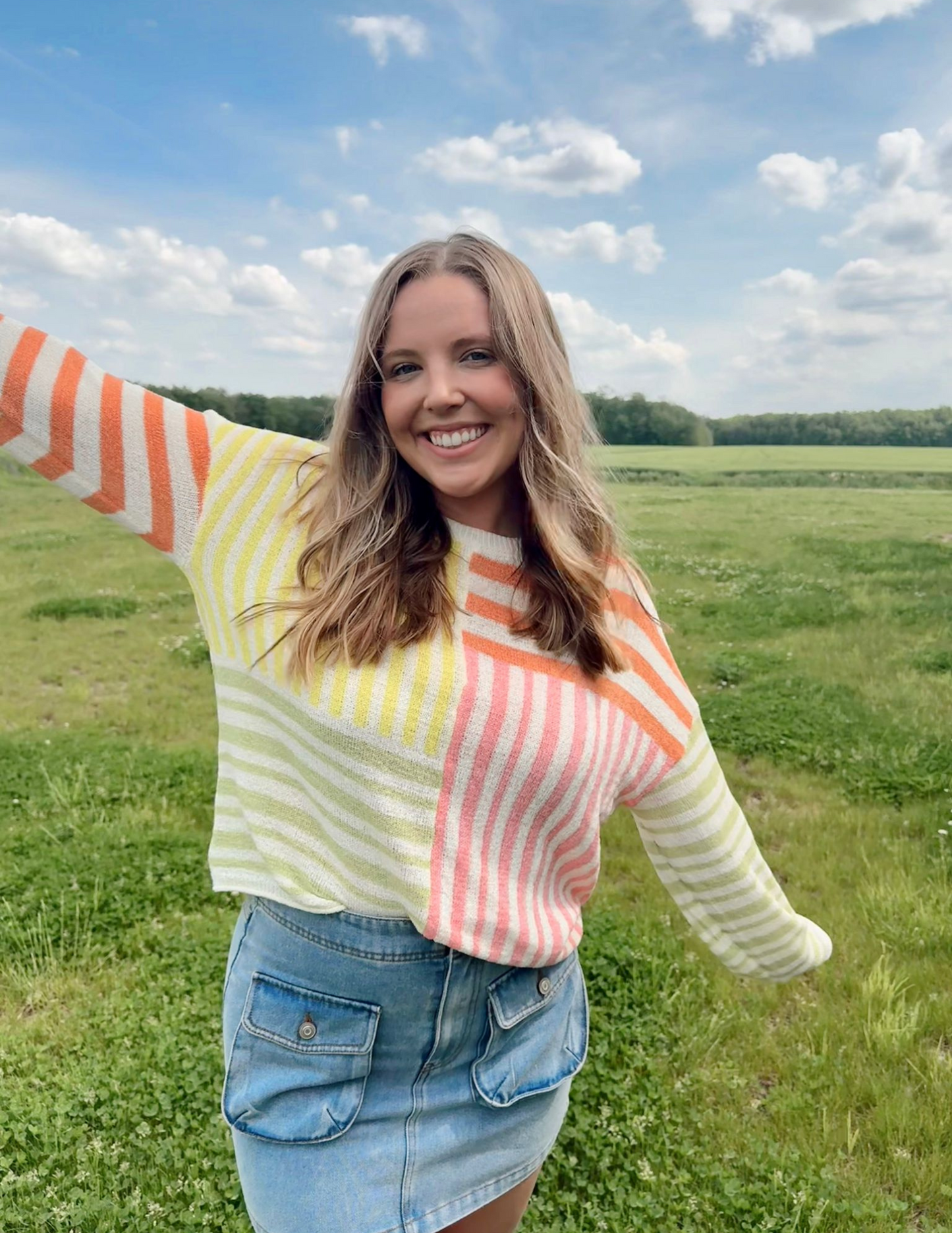 Piper Multi Color Stripe Sweater