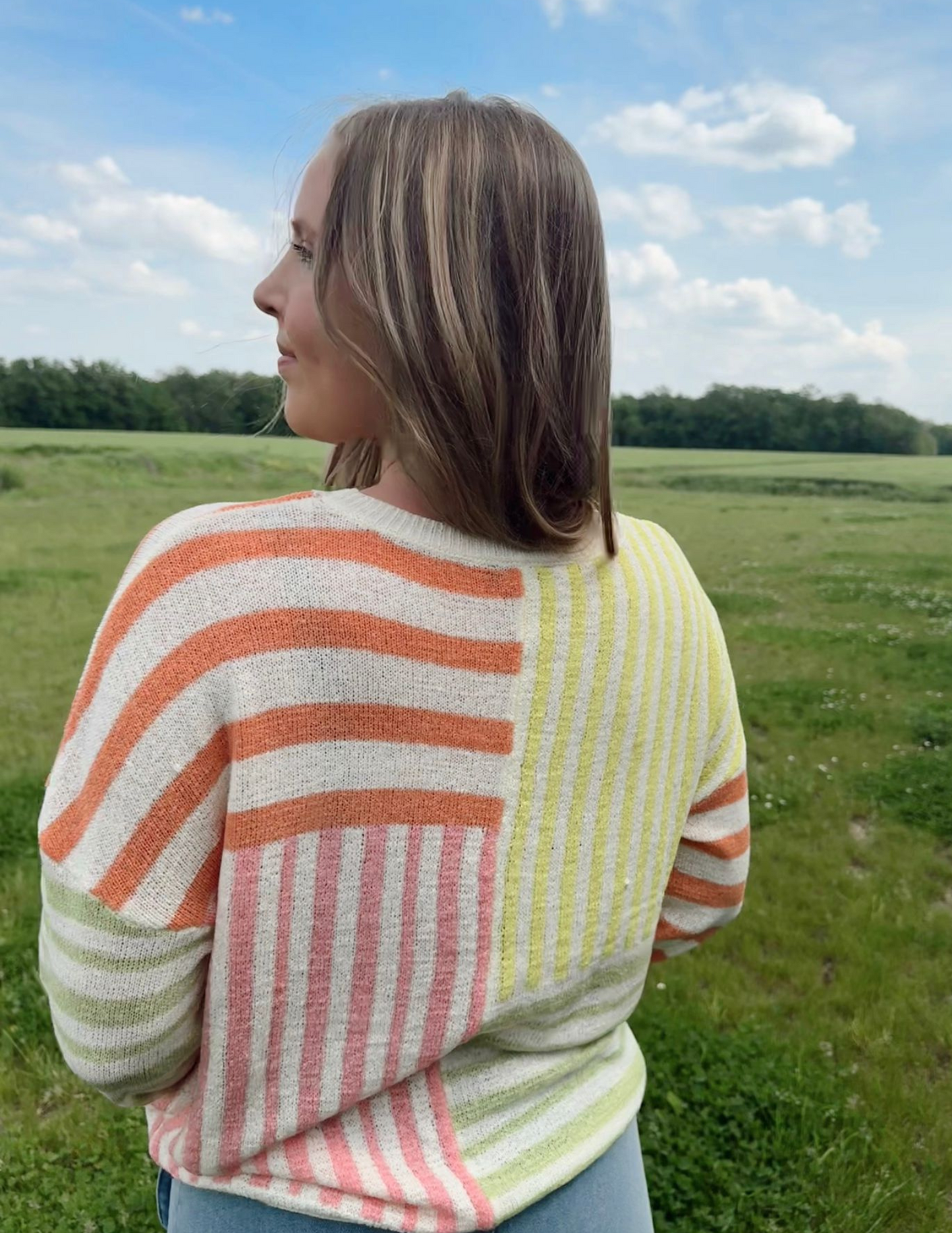 Piper Multi Color Stripe Sweater