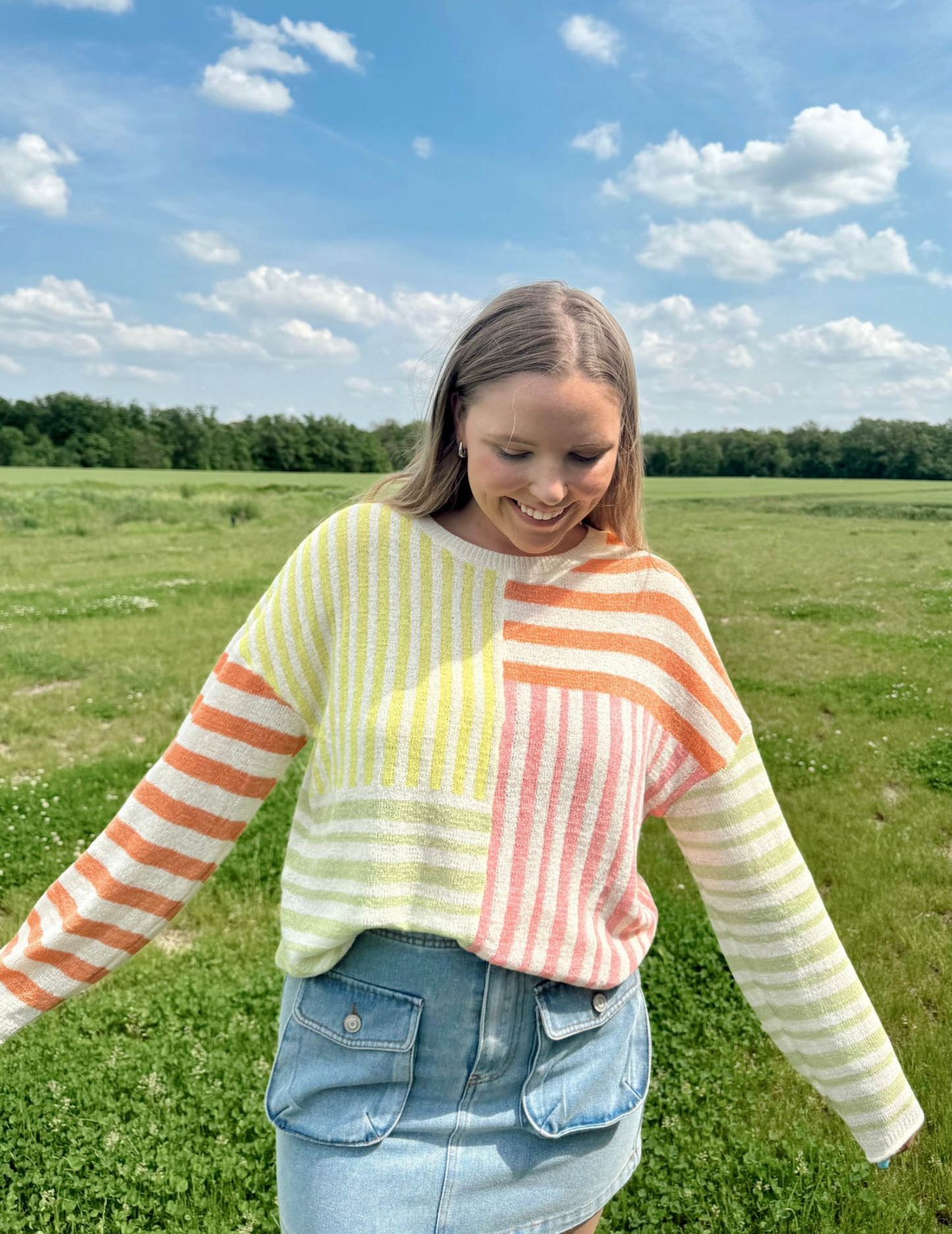 Piper Multi Color Stripe Sweater