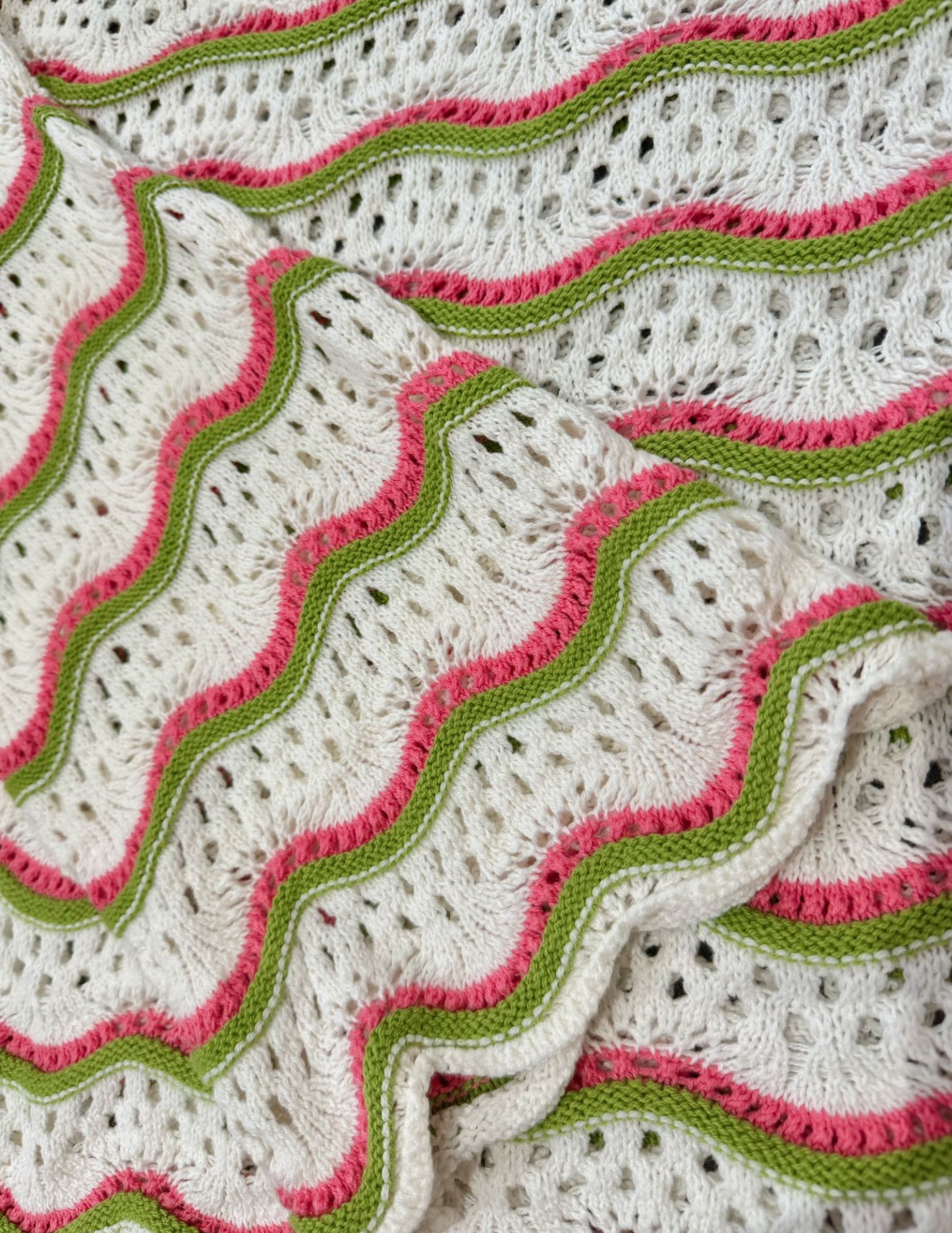 Reese Wavy Crochet Sweater