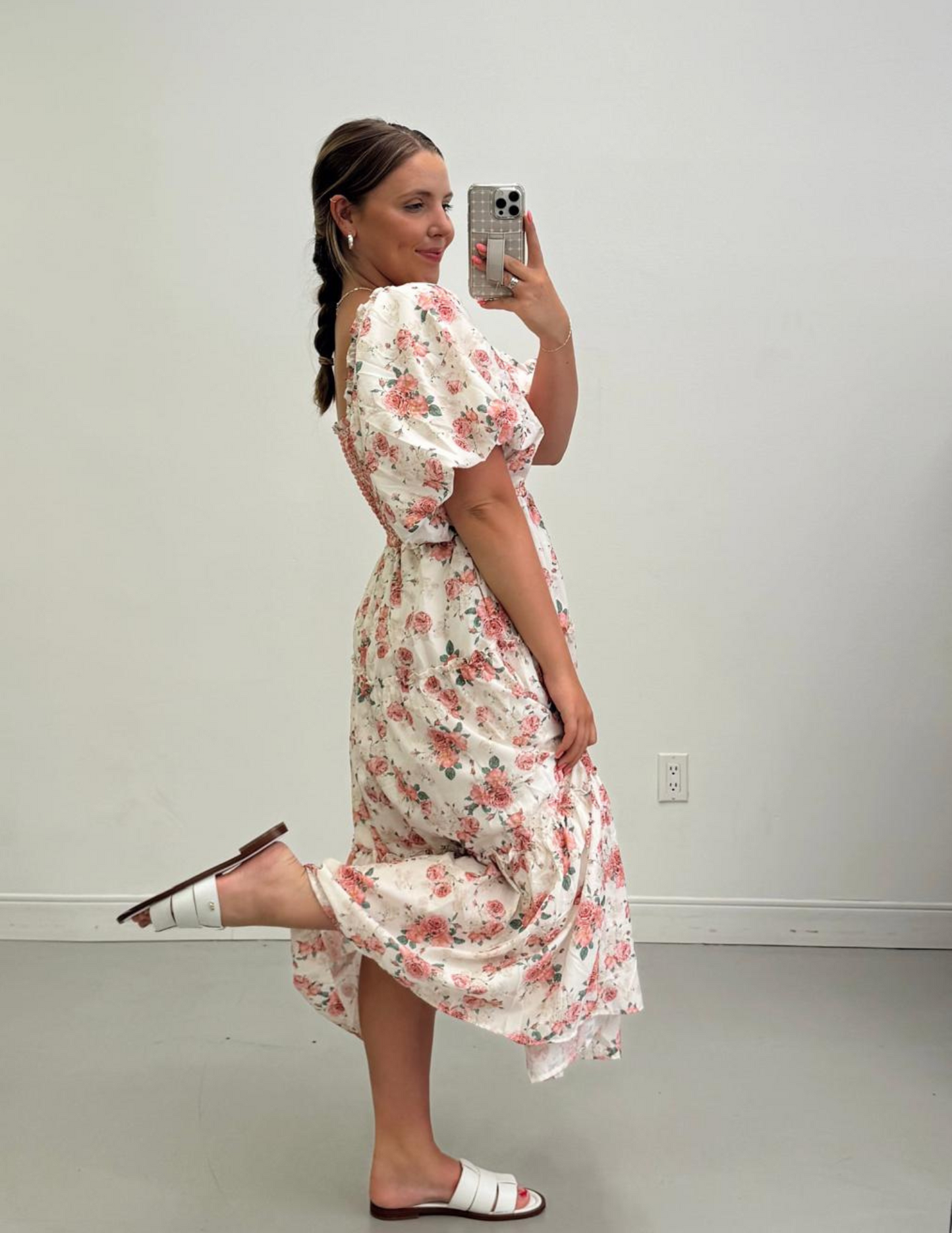 Riley Floral Midi Dress