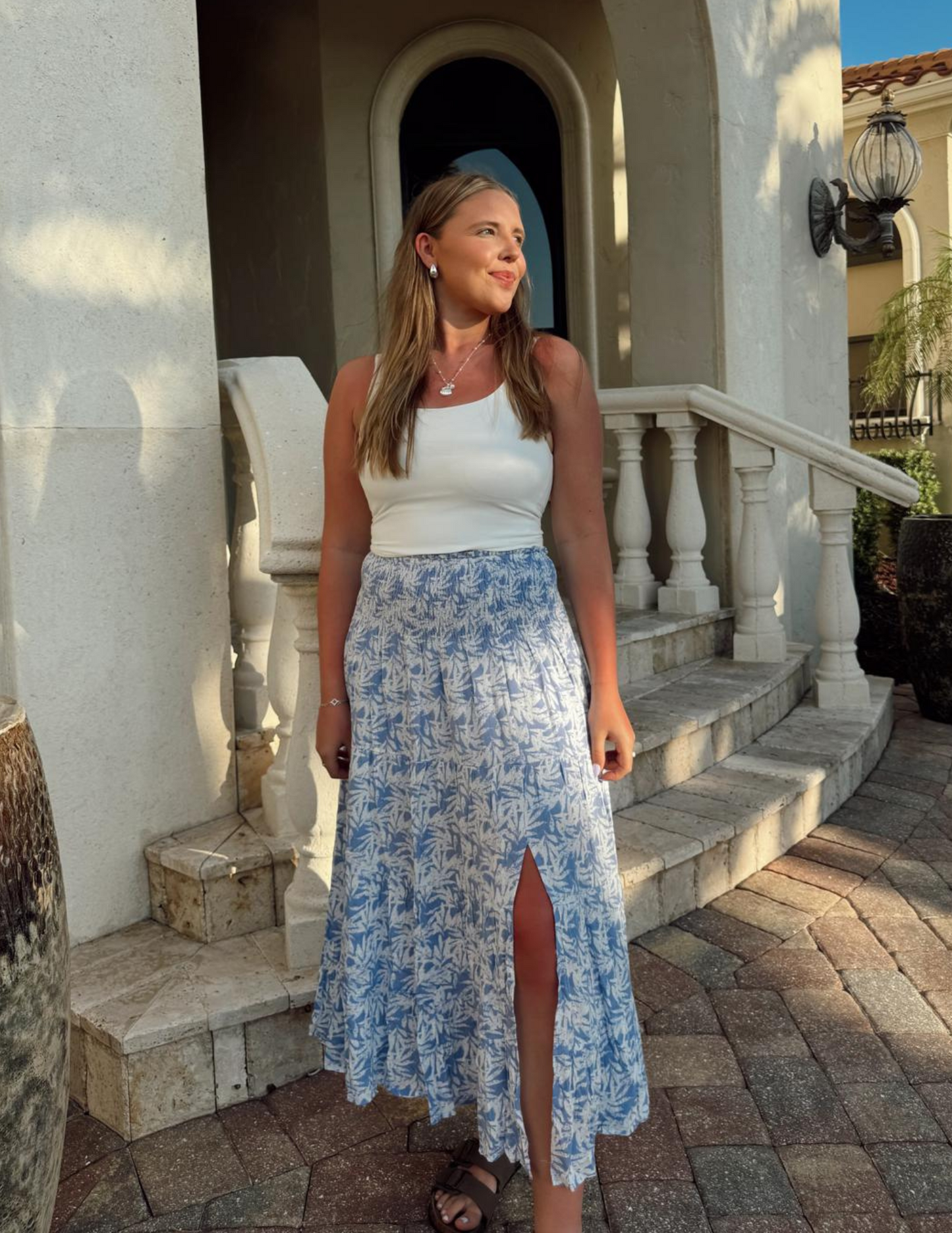 Sadie Midi Skirt with Slit