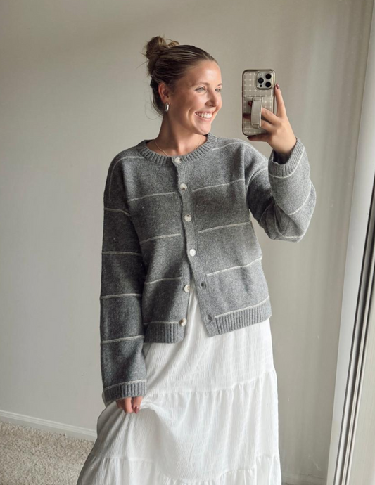 Blake Striped Cardigan