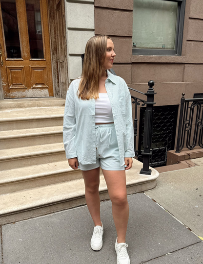 Brooklyn Striped Button Down Top