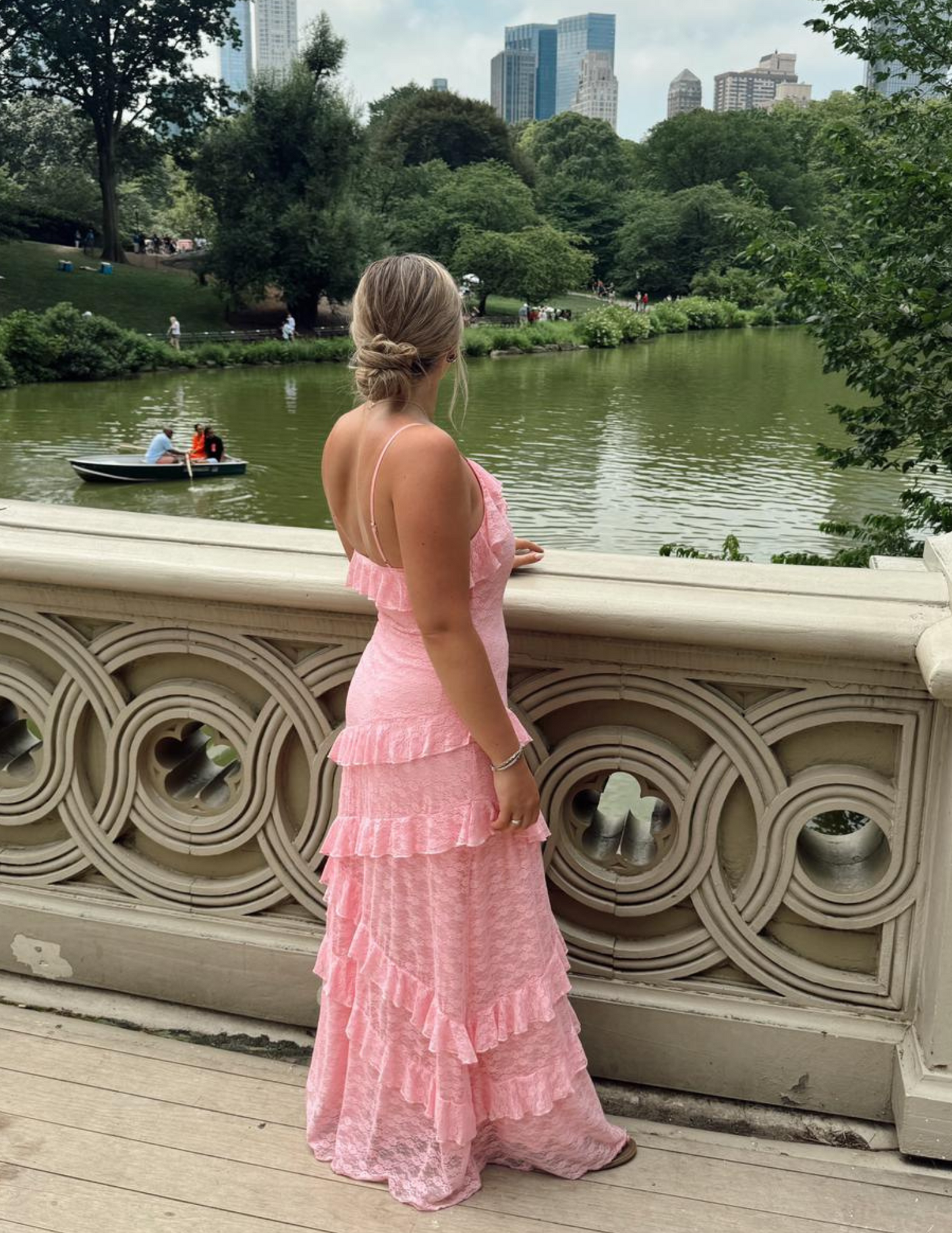 Jasmine Lace Tiered Maxi Dress