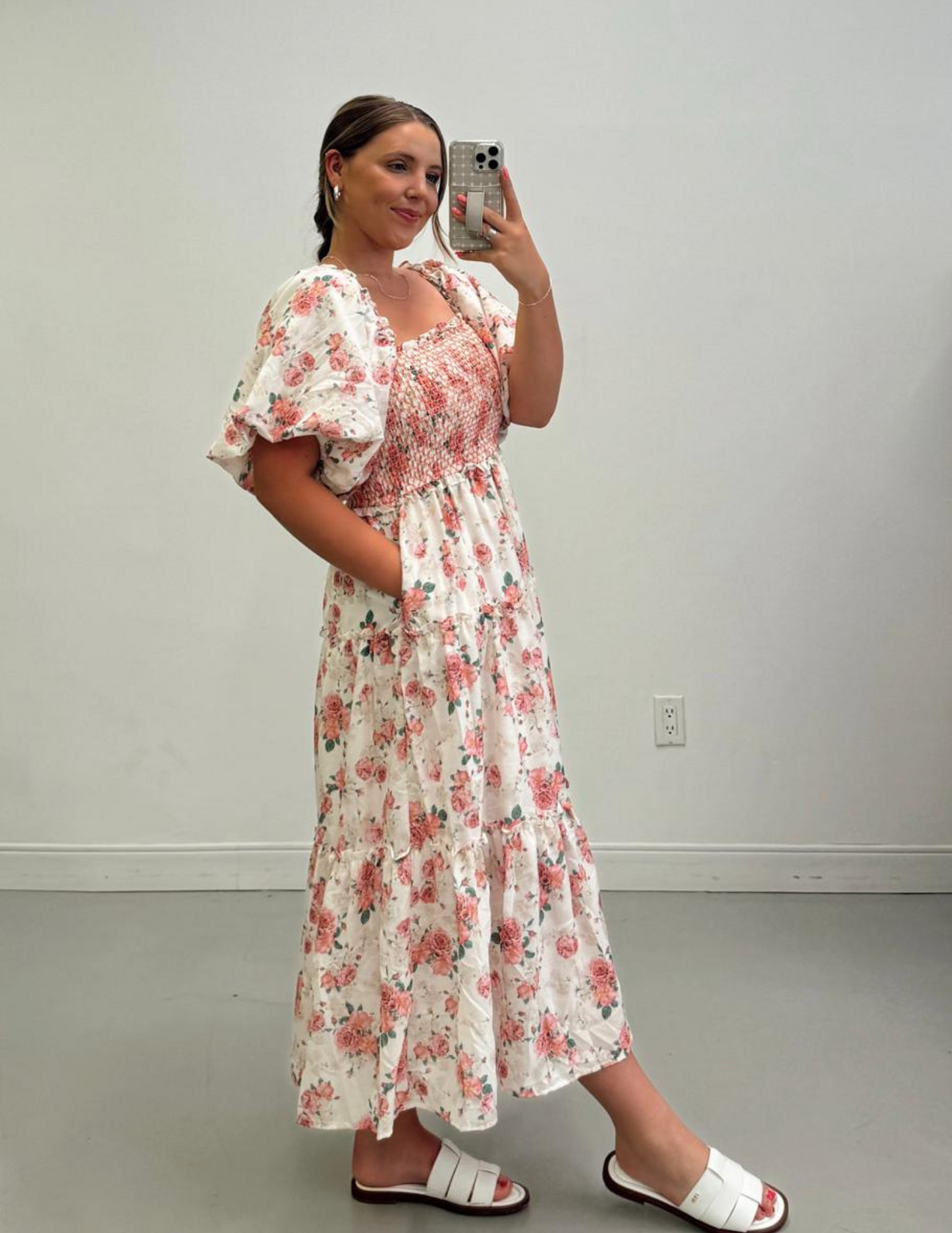 Riley Floral Midi Dress