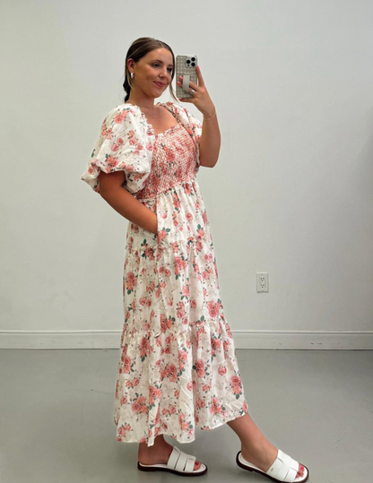 Riley Floral Midi Dress